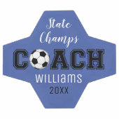 サッカーボールユニークカスタム感謝していのがコーチに贈られます サッカーボール (フラット)