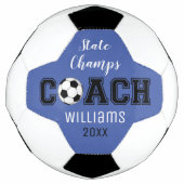 サッカーボールユニークカスタム感謝していのがコーチに贈られます サッカーボール (正面)