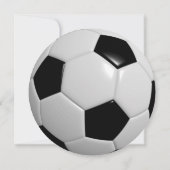 サッカーボールラウンドバー(ユダヤ教の)バル・ミツバー招待状 招待状 (裏面)