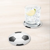 サッカーボールラウンド紙コースター ラウンドペーパーコースター (インサイチュ)