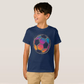 サッカーボールレトロ Tシャツ (正面フル)