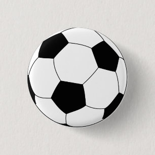サッカーボール丸ピンボタン 缶バッジ