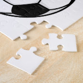 サッカーボール付きカエル ジグソーパズル (側面)