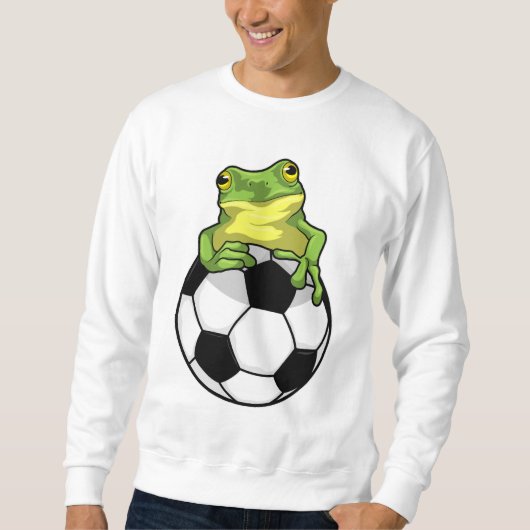サッカーボール付きカエル スウェットシャツ (正面)