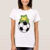 サッカーボール付きカエル Tシャツ (正面)