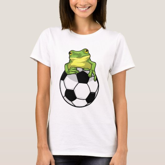 サッカーボール付きカエル Tシャツ (正面)
