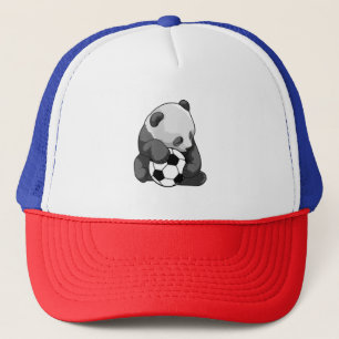 サッカーボール付きパンダ キャップ