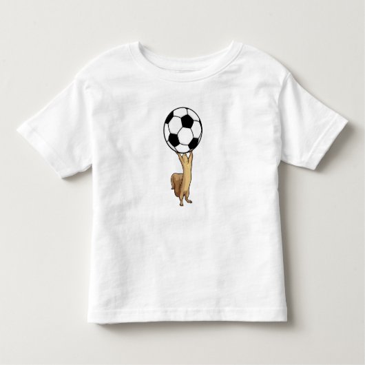 サッカーボール付きリス トドラーTシャツ (正面)