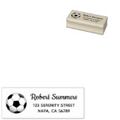 サッカーボール住所スタンプ ラバースタンプ (押印)