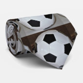サッカーボール写真 ネクタイ (ロール)