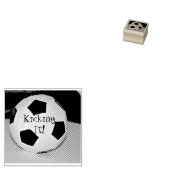 サッカーボール写真 ラバースタンプ (押印)