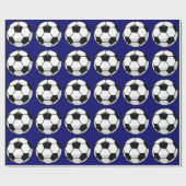サッカーボール包み紙 ラッピングペーパー (フラット)
