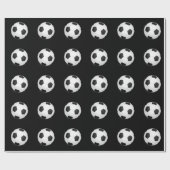 サッカーボール包み紙 ラッピングペーパー (フラット)