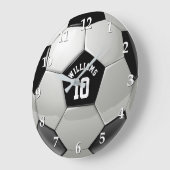 サッカーボール協会サッカースポーツ ラージ壁時計 (傾斜)