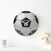 サッカーボール協会サッカースポーツ ラージ壁時計 (ホーム)