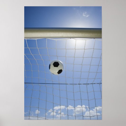 サッカーボール及びゴール ポスター (正面)