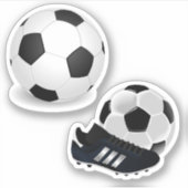 サッカーボール及びサッカーシューズ シール (正面)