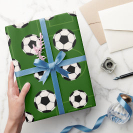 サッカーボール及びフィールドパーティー包装紙 ラッピングペーパー