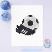 サッカーボール及び靴 チラシ (シングル)