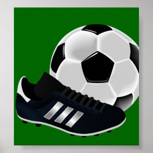 サッカーボール及び靴 ポスター
