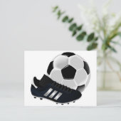 サッカーボール及び靴 ポストカード (スタンド正面)