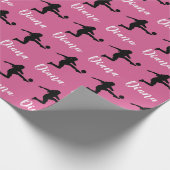 サッカーボール名クリスマスラップサッカー ラッピングペーパー (角)