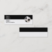 サッカーボール名刺 スキニー名刺 (正面/裏面)
