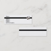 サッカーボール名刺 スキニー名刺 (正面/裏面)