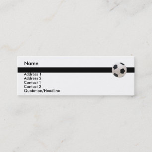サッカーボール名刺 スキニー名刺