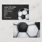 サッカーボール名刺 名刺 (正面/裏面)