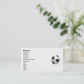 サッカーボール名刺 名刺 (スタンド正面)