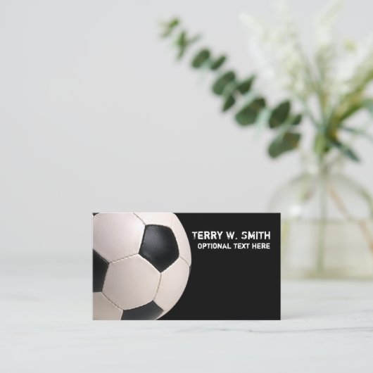 サッカーボール名刺 名刺 (スタンド正面)