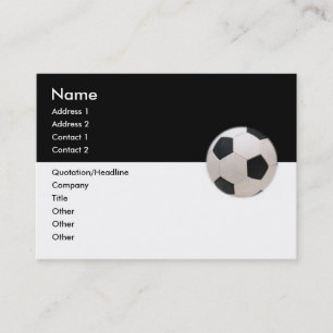 サッカーボール名刺 名刺
