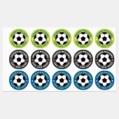 サッカーボール名電話番号ラウンドプロパティ ラベル (シート)