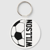サッカーボール名 キーホルダー (正面)