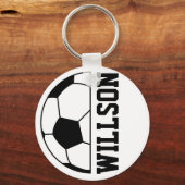 サッカーボール名 キーホルダー (正面)