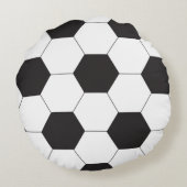 サッカーボール型装飾用クッション ラウンドクッション (裏面)