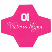 サッカーボール明るいピンクの女の子らしい女の子 サッカーボール (フラット)