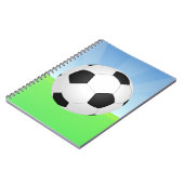 サッカーボール晴れの日 ノートブック (左側)