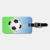 サッカーボール晴れの日 ラゲッジタグ (正面横)