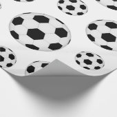 サッカーボール柄の包装紙 ラッピングペーパー (角)