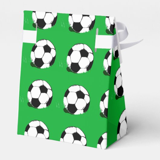 サッカーボール柄グリーンテントお気に入りボックス フェイバーボックス (裏面サイド)