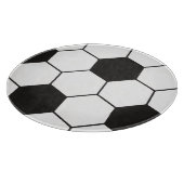 サッカーボール柄 幾何学模様プリント カッティングボード (角)