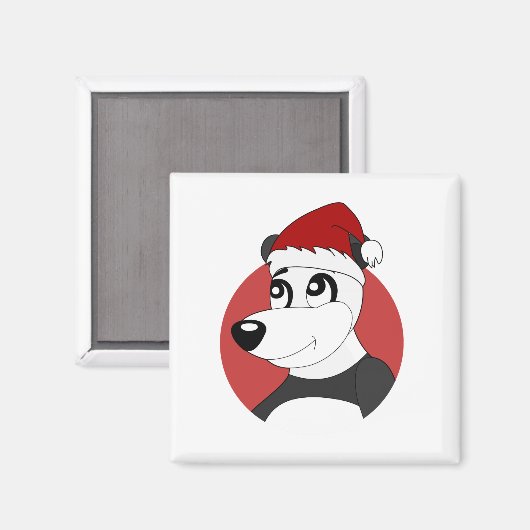 サッカーボール漫画のマグネットを持つライオン マグネット (正面/裏面)