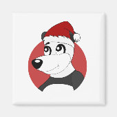 サッカーボール漫画のマグネットを持つライオン マグネット (正面)