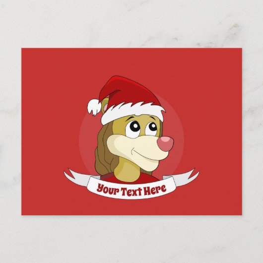 サッカーボール漫画はがきを持つライオン ポストカード (正面)