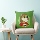 サッカーボール漫画装飾用クッションを持つライオン クッション (椅子)