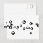 サッカーボール爆発 ポストカード (正面/裏面)