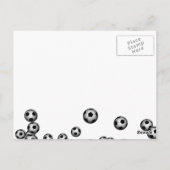 サッカーボール爆発 ポストカード (裏面)