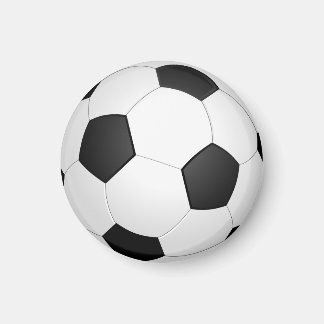 サッカーボール白黒クラシック マグネット